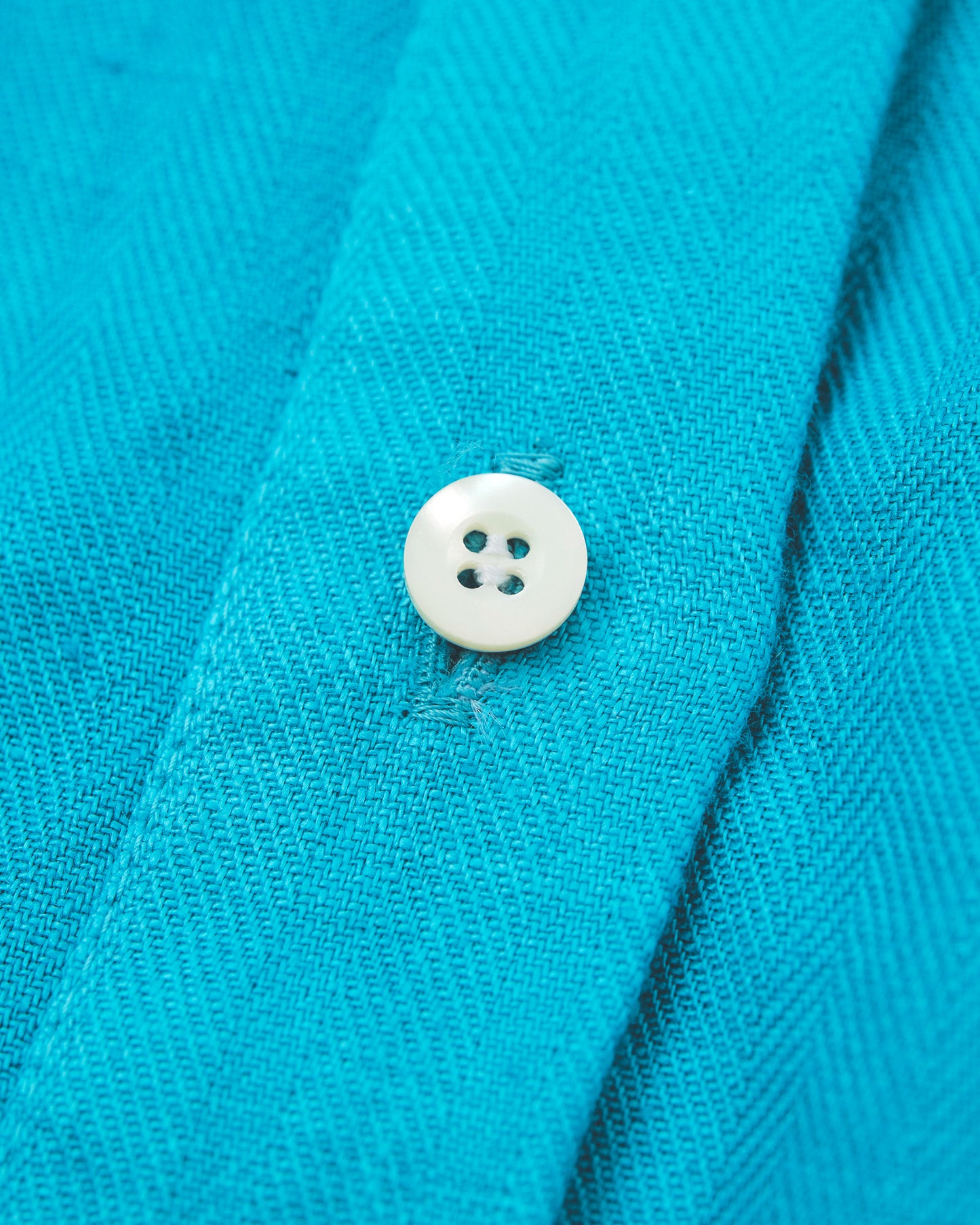 French Linen Pull Over Blouse #Blue