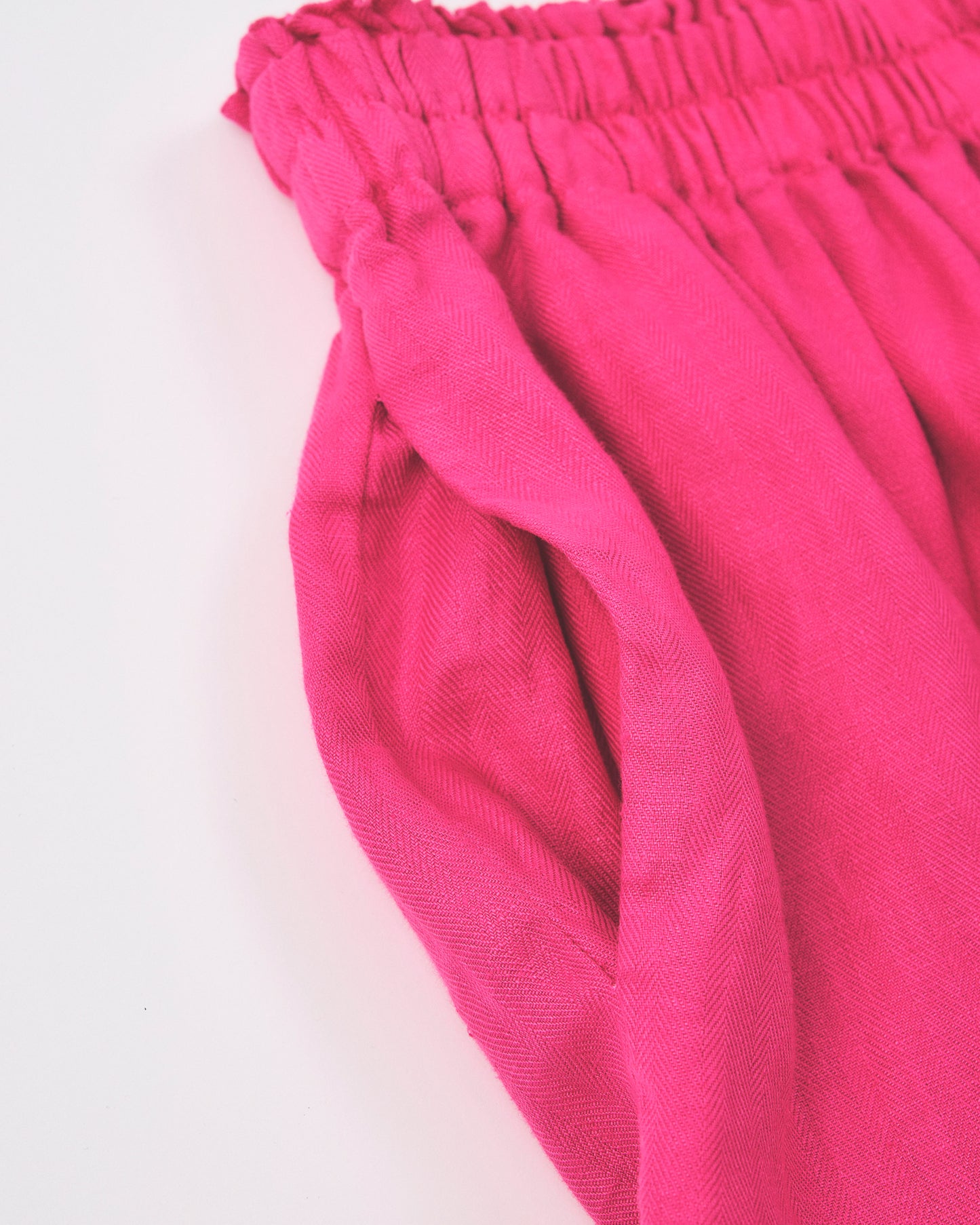 French Linen Balloon Pants #Pink