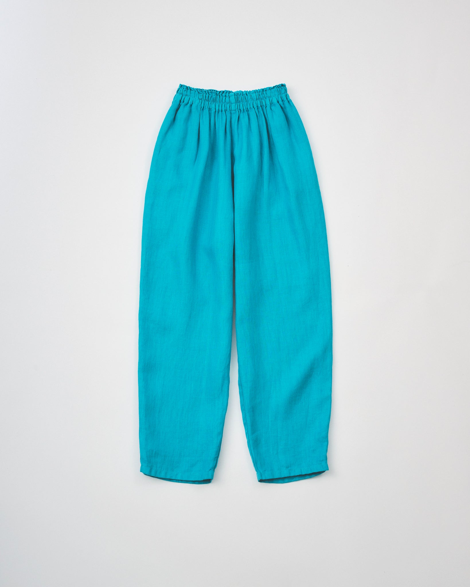 French Linen Balloon Pants #Blue