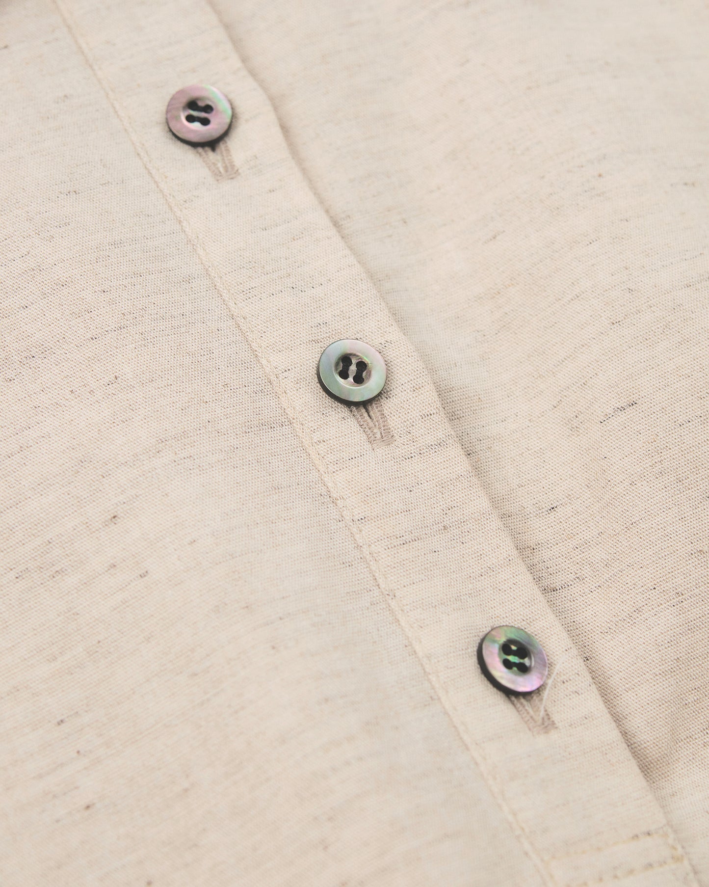 Organic Cotton × Linen Half Sleeve Shirt #Pink