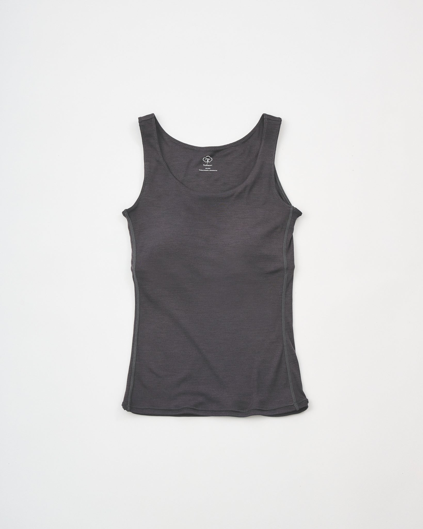Washable Silk Tank Top #Charcoal