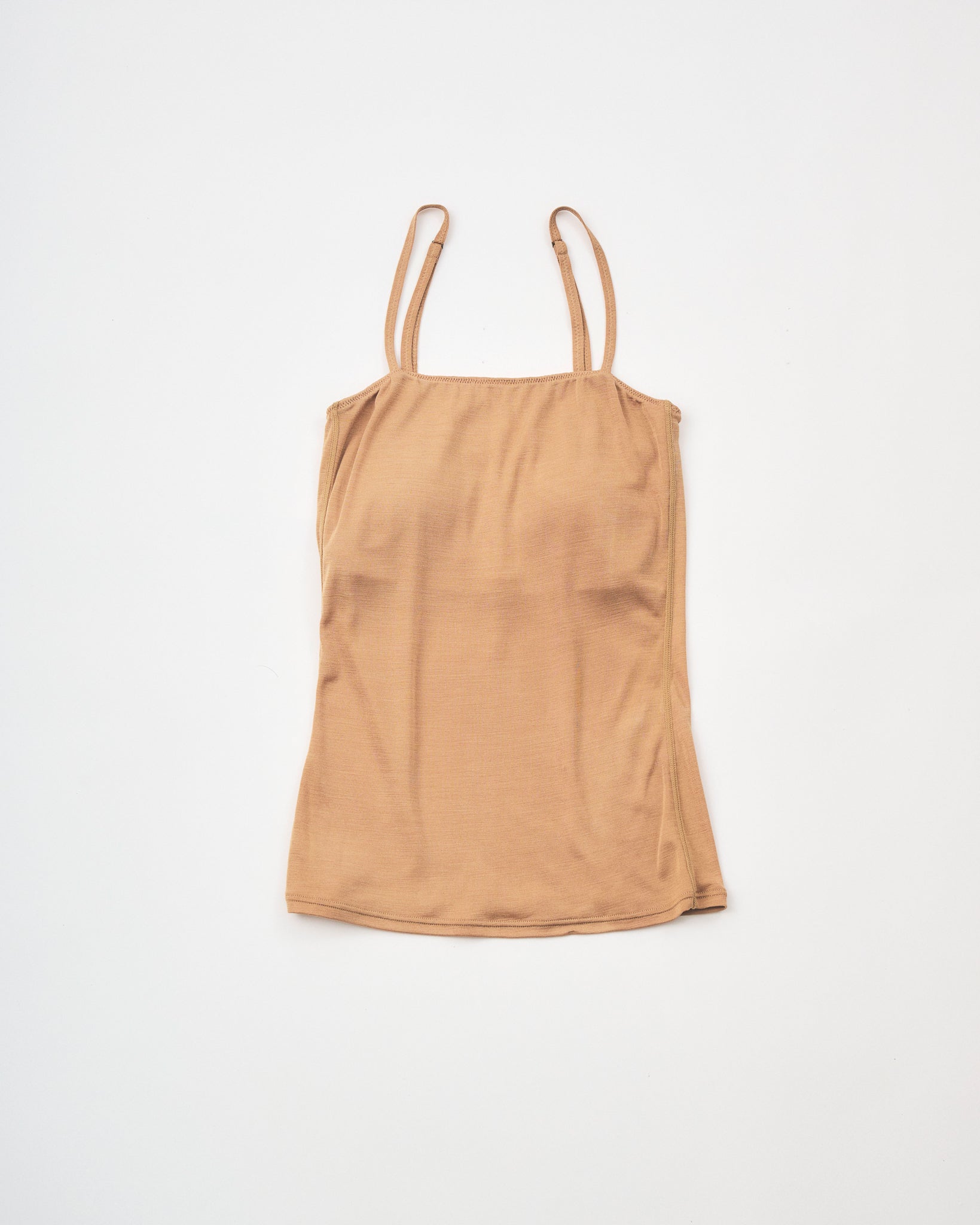 Washable Silk Camisole #Camel
