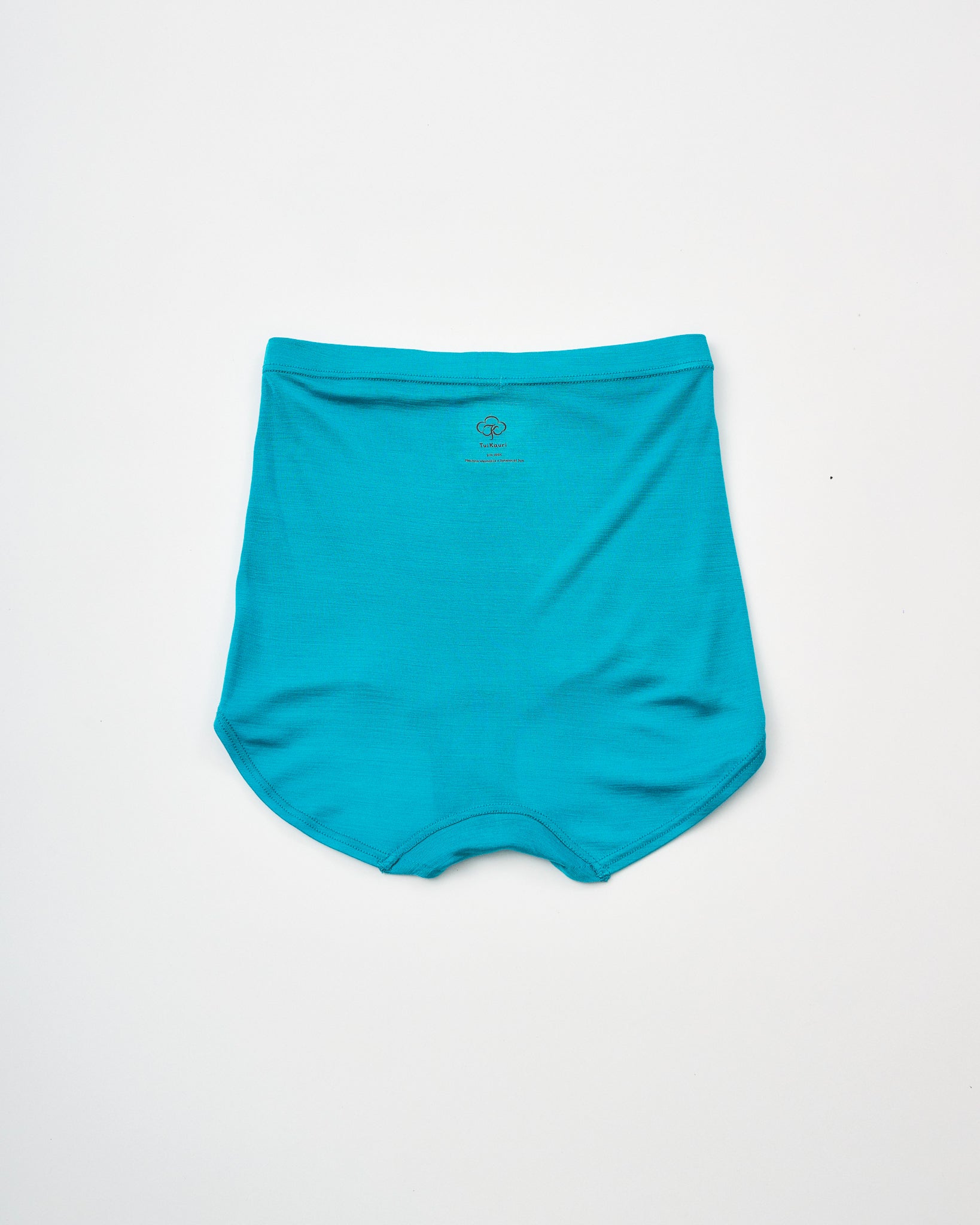 Washable Silk High Waist Shorts #Blue
