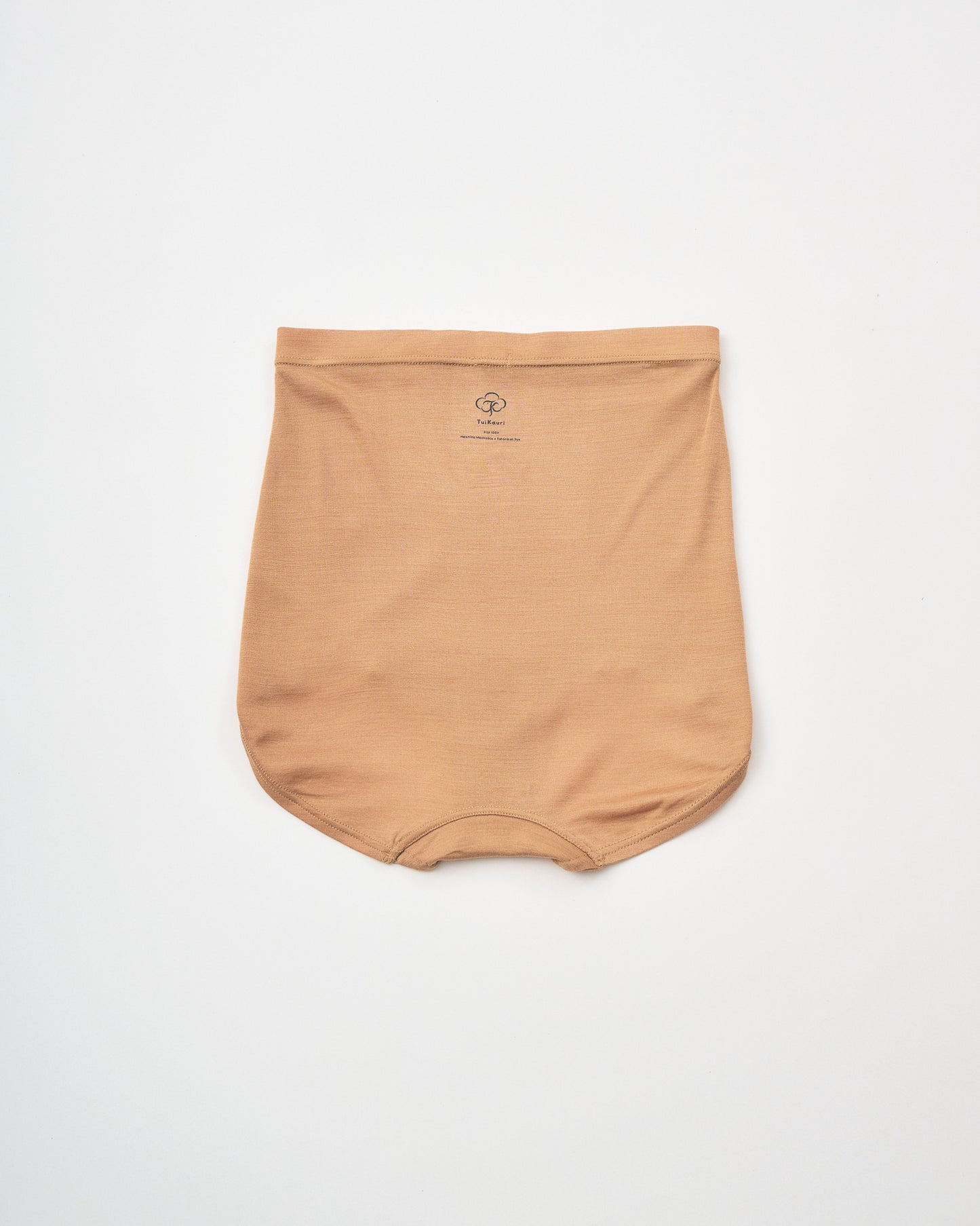 Washable Silk High Waist Shorts #Camel