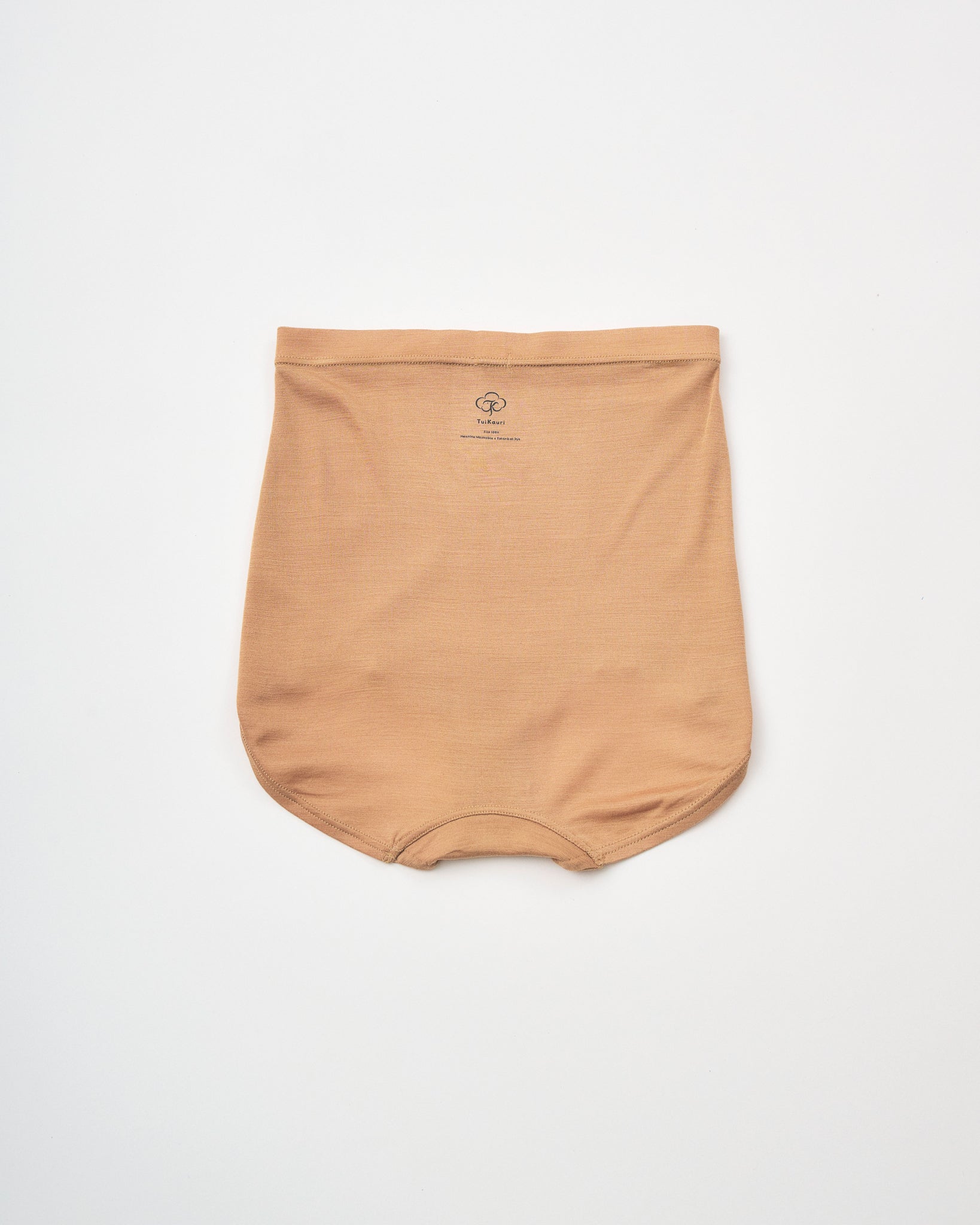 Washable Silk High Waist Shorts #Camel