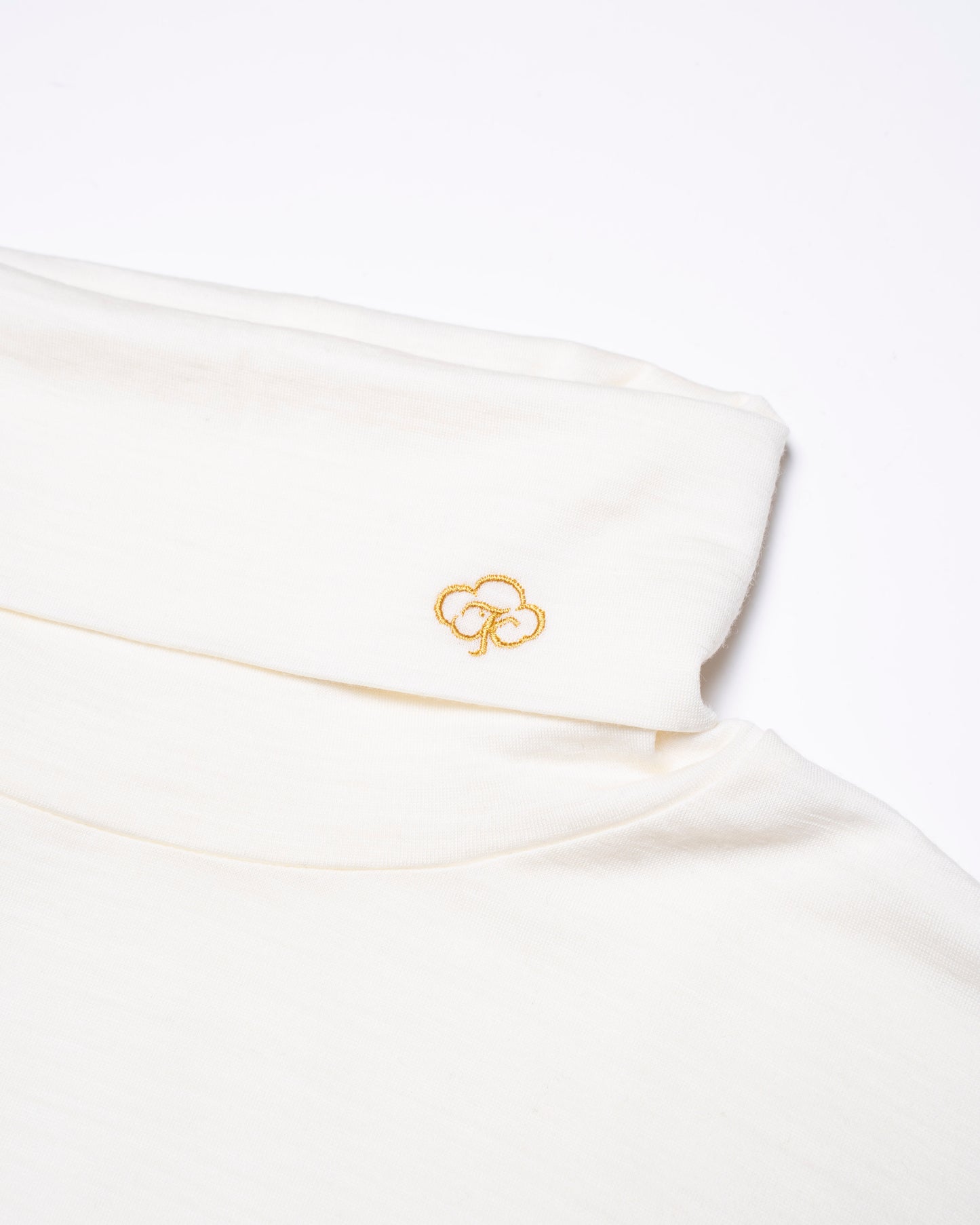 New Zealand Merino wool High Neck C&S #Eclu