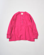 French Linen Pull Over Blouse #Pink