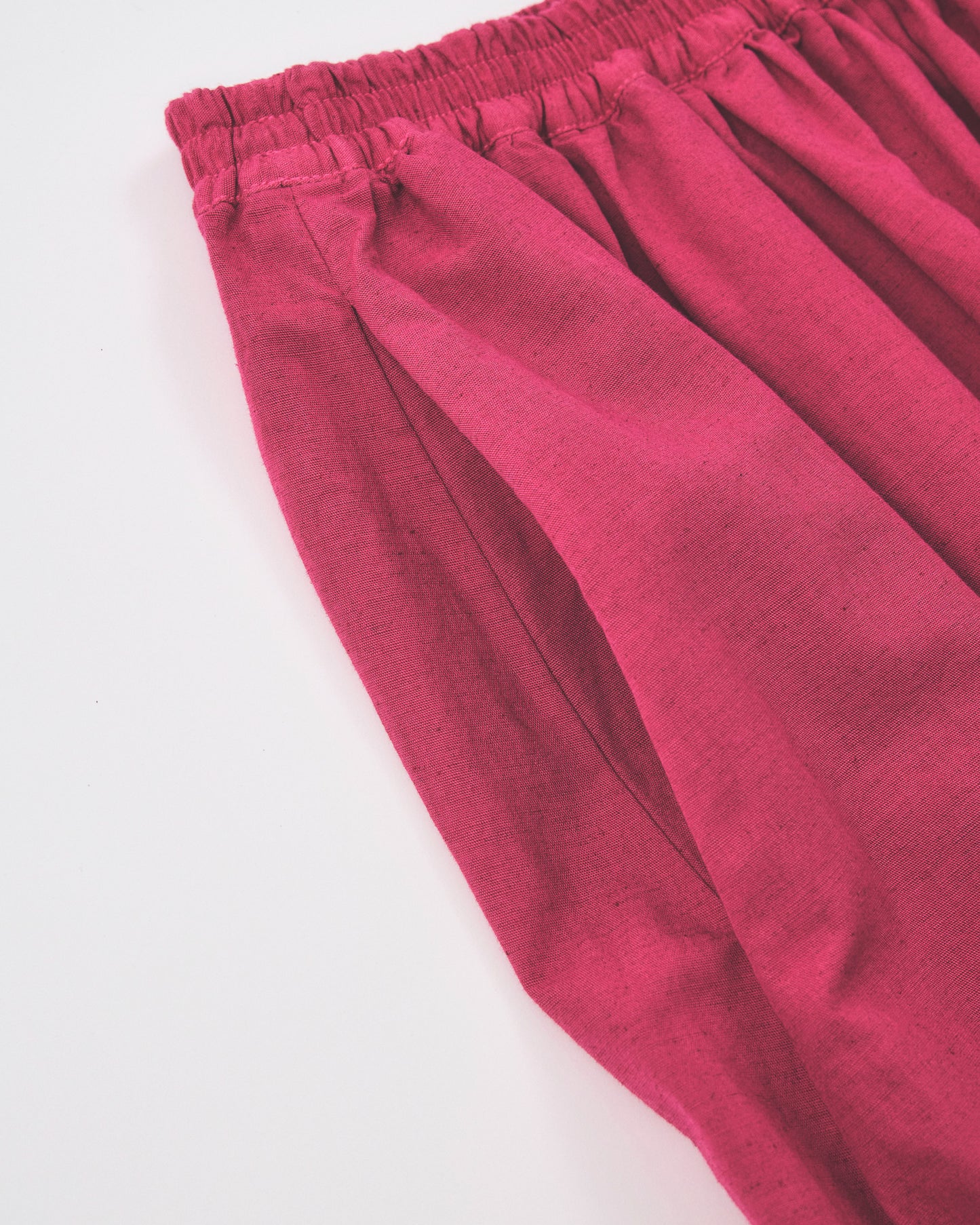 Organic Cotton × Linen Gradation Skirt #Pink