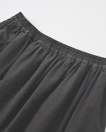 Organic Cotton × Linen Gradation Skirt #Charcoal