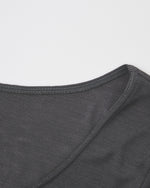 Washable Silk Long Sleeve C&S #Charcoal