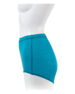 Washable Silk High Waist Shorts #Blue